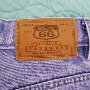 *Vintage* Route 66 superhigh waist mom jean shorts
